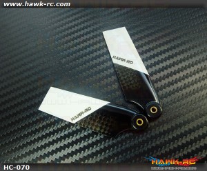 Hawk Creation 70mm CF Tail Blades (500Size)